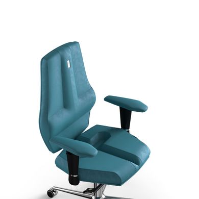 Эргономическое офисное кресло и стул с ортопедическим эффектом для руководителей, персонала, школьников и детей Кресло KULIK SYSTEM NANO Антара без подголовника и дизайнерского шва Аквамарин
