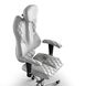 Ергономічне офісне крісло та стілець з ортопедичним ефектом для керівників, персоналу, школярів та дітей Крісло KULIK SYSTEM GRAND Шкіра з підголівником і дизайнерським швом Білий. Фото 2