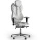 Ергономічне офісне крісло та стілець з ортопедичним ефектом для керівників, персоналу, школярів та дітей Крісло KULIK SYSTEM GRAND Шкіра з підголівником і дизайнерським швом Білий