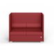 Двухместный диван PRIVATE Экокожа 2 Красный