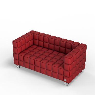 Двомісний диван NEXUS Екошкіра 2 Червоний