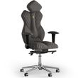 Ергономічне офісне крісло та стілець з ортопедичним ефектом для керівників, персоналу, школярів та дітей Крісло KULIK SYSTEM ROYAL Тканина з підголівником і дизайнерським швом Сріблястий
