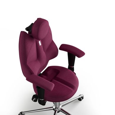 Эргономическое офисное кресло и стул с ортопедическим эффектом для руководителей, персонала, школьников и детей Кресло KULIK SYSTEM TRIO Ткань с подголовником без дизайнерского шва Розовый
