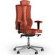 Эргономическое офисное кресло и стул с ортопедическим эффектом для руководителей, персонала, школьников и детей Кресло KULIK SYSTEM ELEGANCE Антара с подголовником и дизайнерским швом Морковный