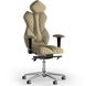 Ергономічне офісне крісло та стілець з ортопедичним ефектом для керівників, персоналу, школярів та дітей Крісло KULIK SYSTEM ROYAL Екошкіра з підголівником і дизайнерським швом Пісочний