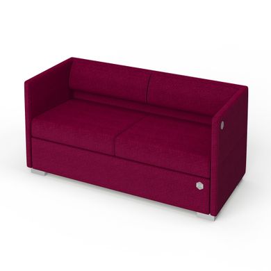 Двомісний диван LOUNGE Тканина 2 Рожевий
