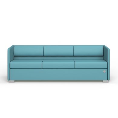 Тримісний диван LOUNGE Екошкіра 3 Синій