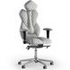 Ергономічне офісне крісло та стілець з ортопедичним ефектом для керівників, персоналу, школярів та дітей Крісло KULIK SYSTEM ROYAL Шкіра з підголівником і дизайнерським швом Білий