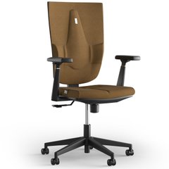 Эргономическое офисное кресло и стул с ортопедическим эффектом для руководителей, персонала, школьников и детей Кресло KULIK SYSTEM SPACE Ткань без подголовника и дизайнерского шва Бронзовый