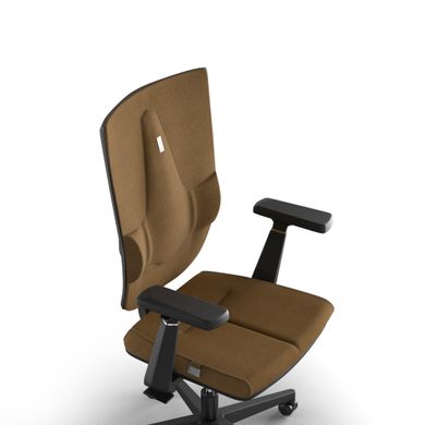 Эргономическое офисное кресло и стул с ортопедическим эффектом для руководителей, персонала, школьников и детей Кресло KULIK SYSTEM SPACE Ткань без подголовника и дизайнерского шва Бронзовый
