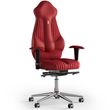 Кресло KULIK SYSTEM IMPERIAL Антара с подголовником и дизайнерским швом Красный