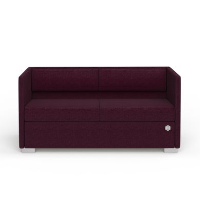 Двомісний диван LOUNGE Тканина 2 Фіолетовий