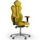 Ергономічне офісне крісло та стілець з ортопедичним ефектом для керівників, персоналу, школярів та дітей Крісло KULIK SYSTEM ROYAL Екошкіра з підголівником без дизайнерського шва Жовтий